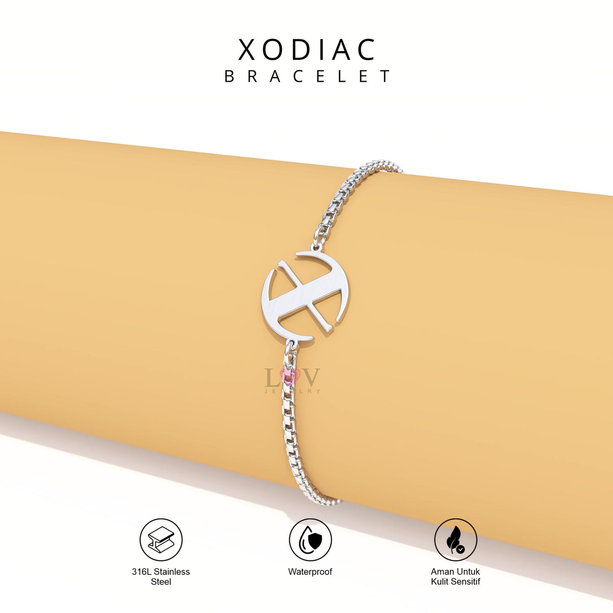 Gelang XODIAC X-Bliss Glowy Day Inspired Bracelet Aksesoris Stainless Anti Karat Korean Style Kpopers - Xodiac Bracelet