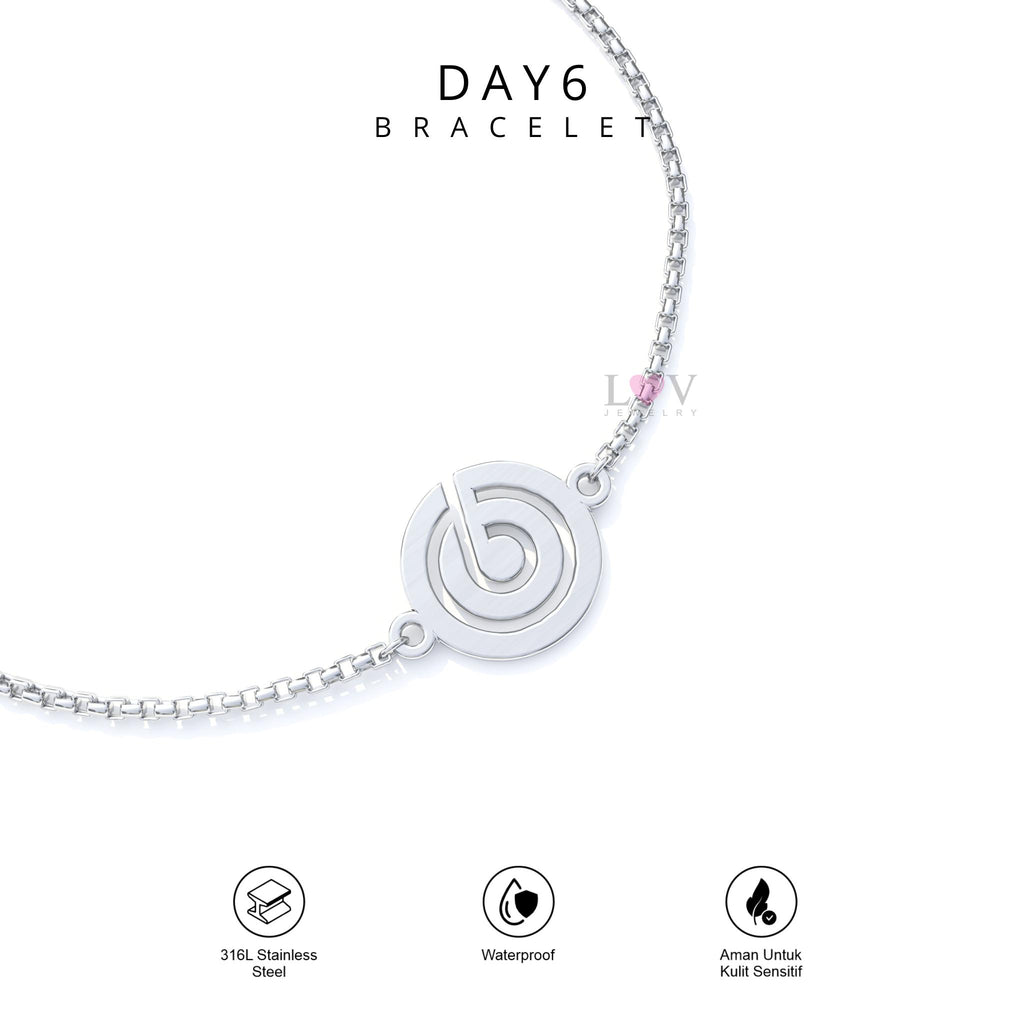 Gelang Day6 My Day Bracelet Stainless Steel Anti Karat Aksesoris Korean Inspired Kpop The Decade Anniversary - Day6 Bracelet