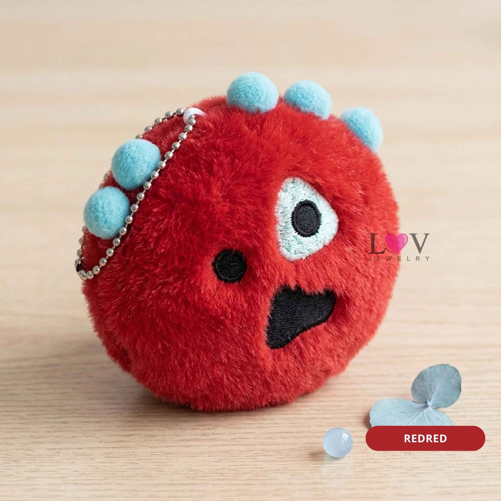 Cortis Plush Ball Doll Keychain Boneka Poyoyoi Acai Greengreen TNT Redred Gantungan Tas Lucu Imut Aesthetic Lembut - Cortis Ball