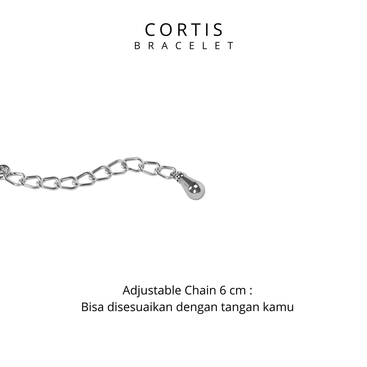 Gelang CORTIS Chain - Fanmade Aksesoris Kpopers Korea Stainless Steel Anti Karat - Cortis Bracelet