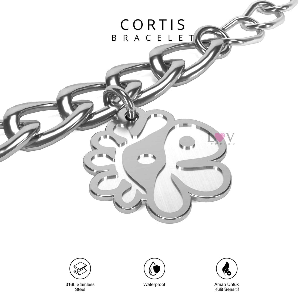 Gelang CORTIS Chain - Fanmade Aksesoris Kpopers Korea Stainless Steel Anti Karat - Cortis Bracelet