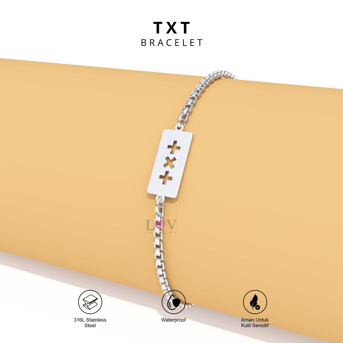 Gelang TXT We Are Tomorrow By Together Kpop MOA Moment of Alwaysness Stainless Anti Karat - TXT Bracelet