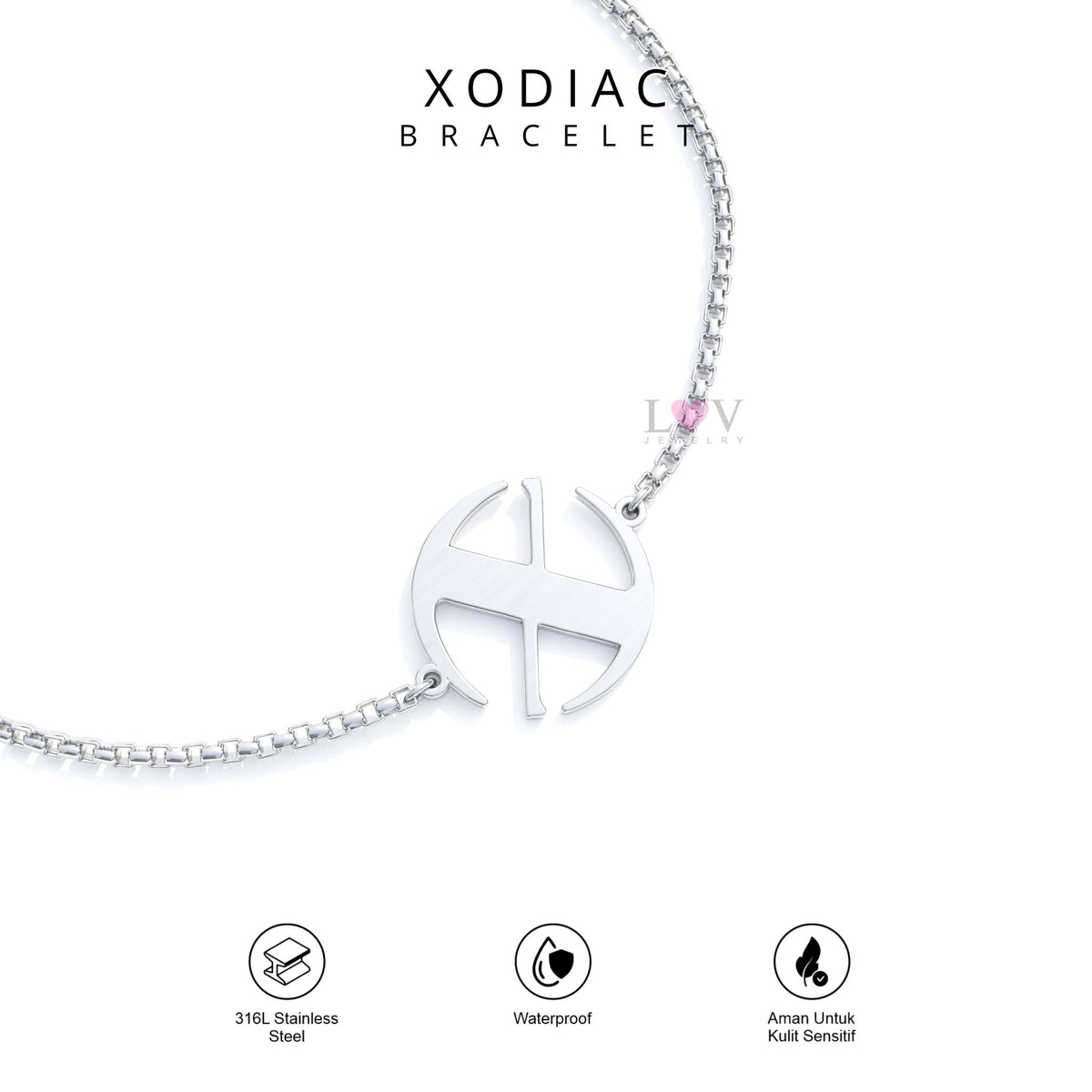 Gelang XODIAC X-Bliss Glowy Day Inspired Bracelet Aksesoris Stainless Anti Karat Korean Style Kpopers - Xodiac Bracelet
