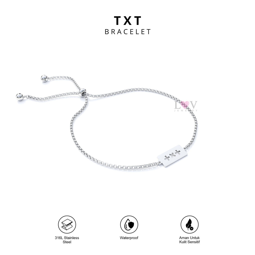 Gelang TXT We Are Tomorrow By Together Kpop MOA Moment of Alwaysness Stainless Anti Karat - TXT Bracelet