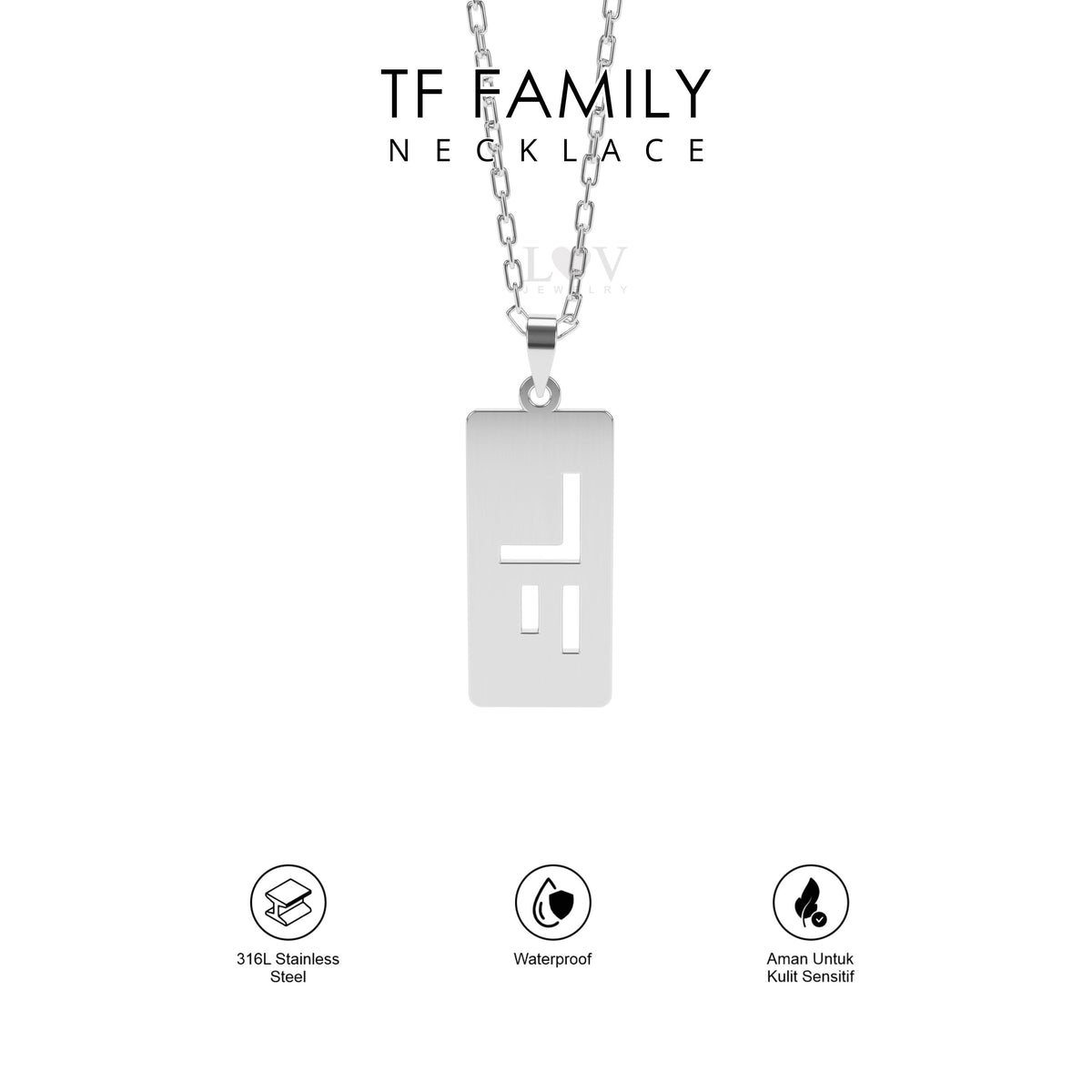 Kalung TF Family | Kalung Logo Buat Fans TF Family C-POP Desain Eksklusif Aesthetic | TF Family Necklace