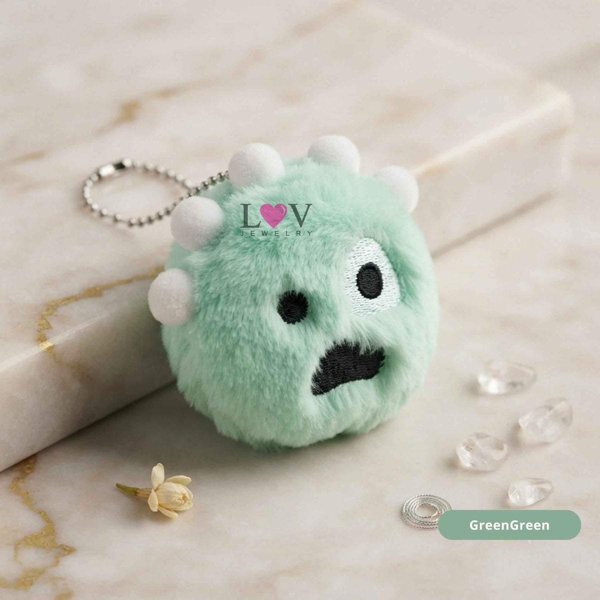 Cortis Plush Ball Doll Keychain Boneka Poyoyoi Acai Greengreen TNT Redred Gantungan Tas Lucu Imut Aesthetic Lembut - Cortis Ball
