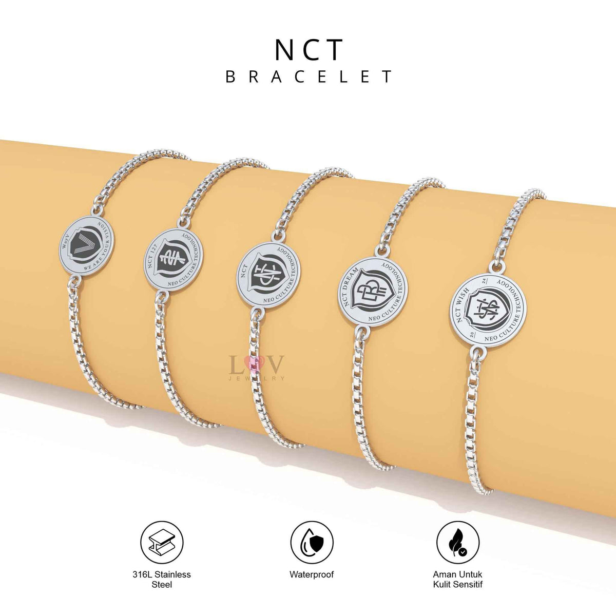 Gelang NCT Dream WayV NCT Wish NCT 127 Kpop Merchandise friendship Idol Haechan Jeno Serut - NCTzen Bracelet