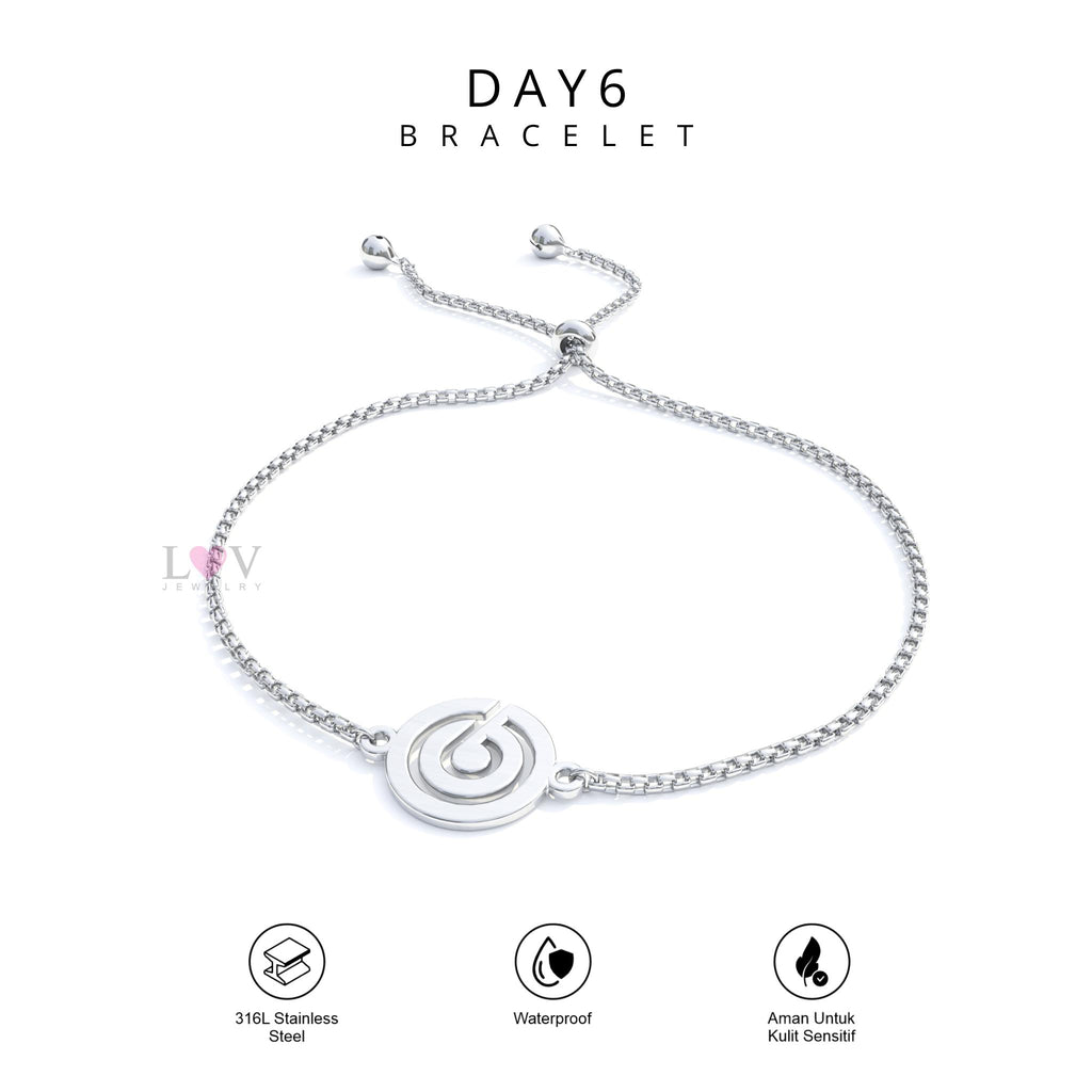 Gelang Day6 My Day Bracelet Stainless Steel Anti Karat Aksesoris Korean Inspired Kpop The Decade Anniversary - Day6 Bracelet