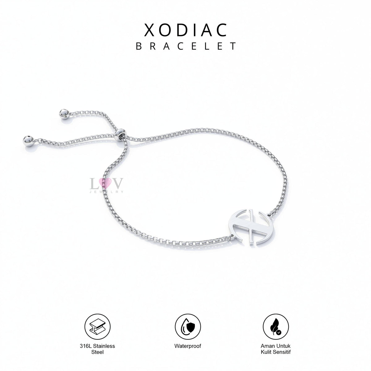 Gelang XODIAC X-Bliss Glowy Day Inspired Bracelet Aksesoris Stainless Anti Karat Korean Style Kpopers - Xodiac Bracelet
